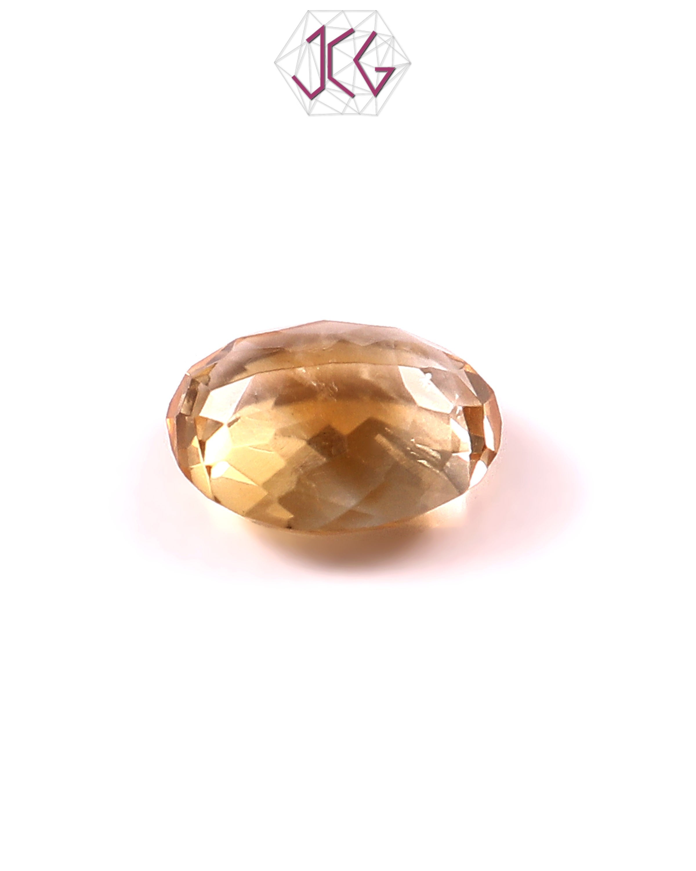 Natural Citrine (Yellow Topaz) Stone 6.10 Carat (With Certificate)