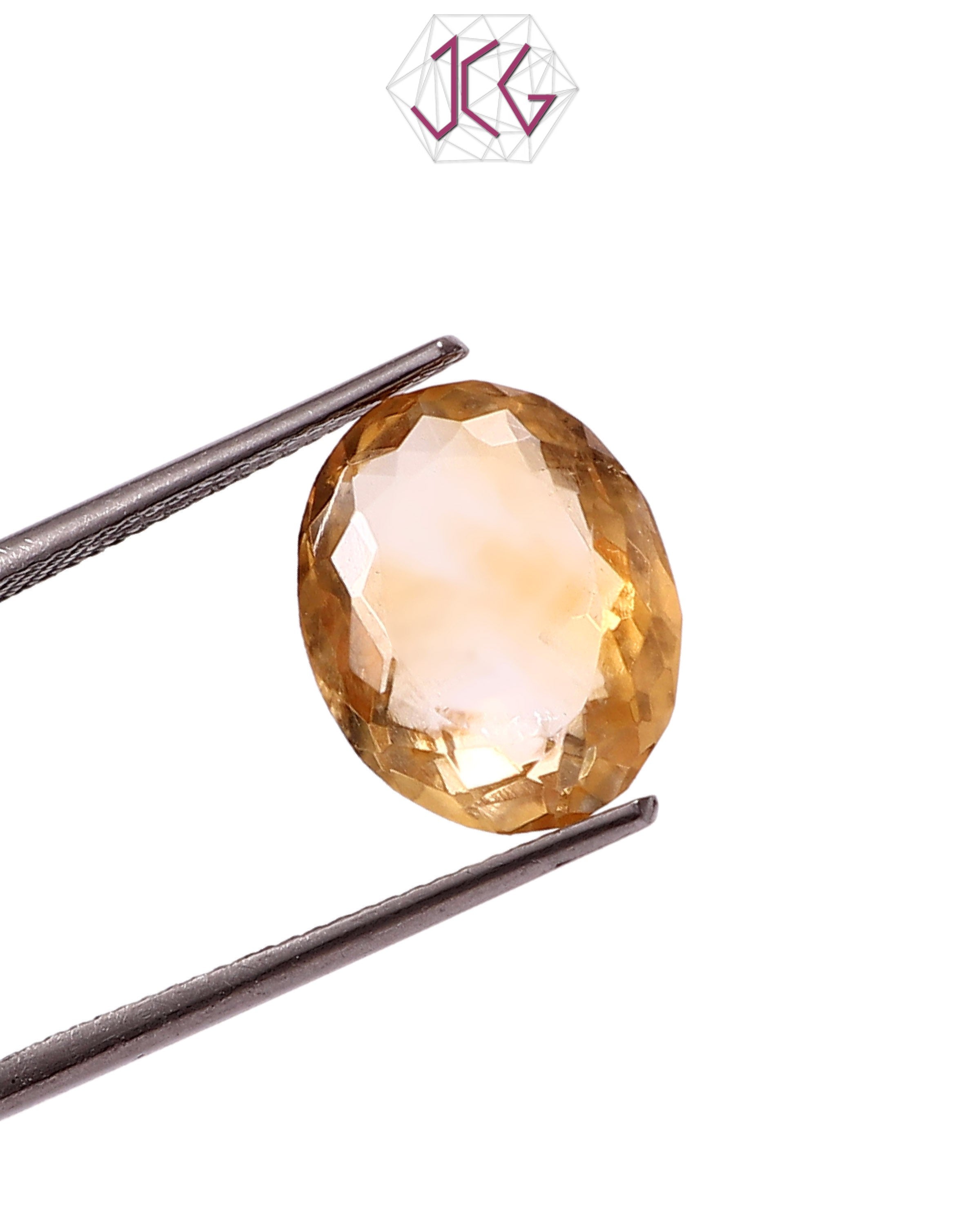 Natural Citrine (Yellow Topaz) Stone 6.10 Carat (With Certificate)