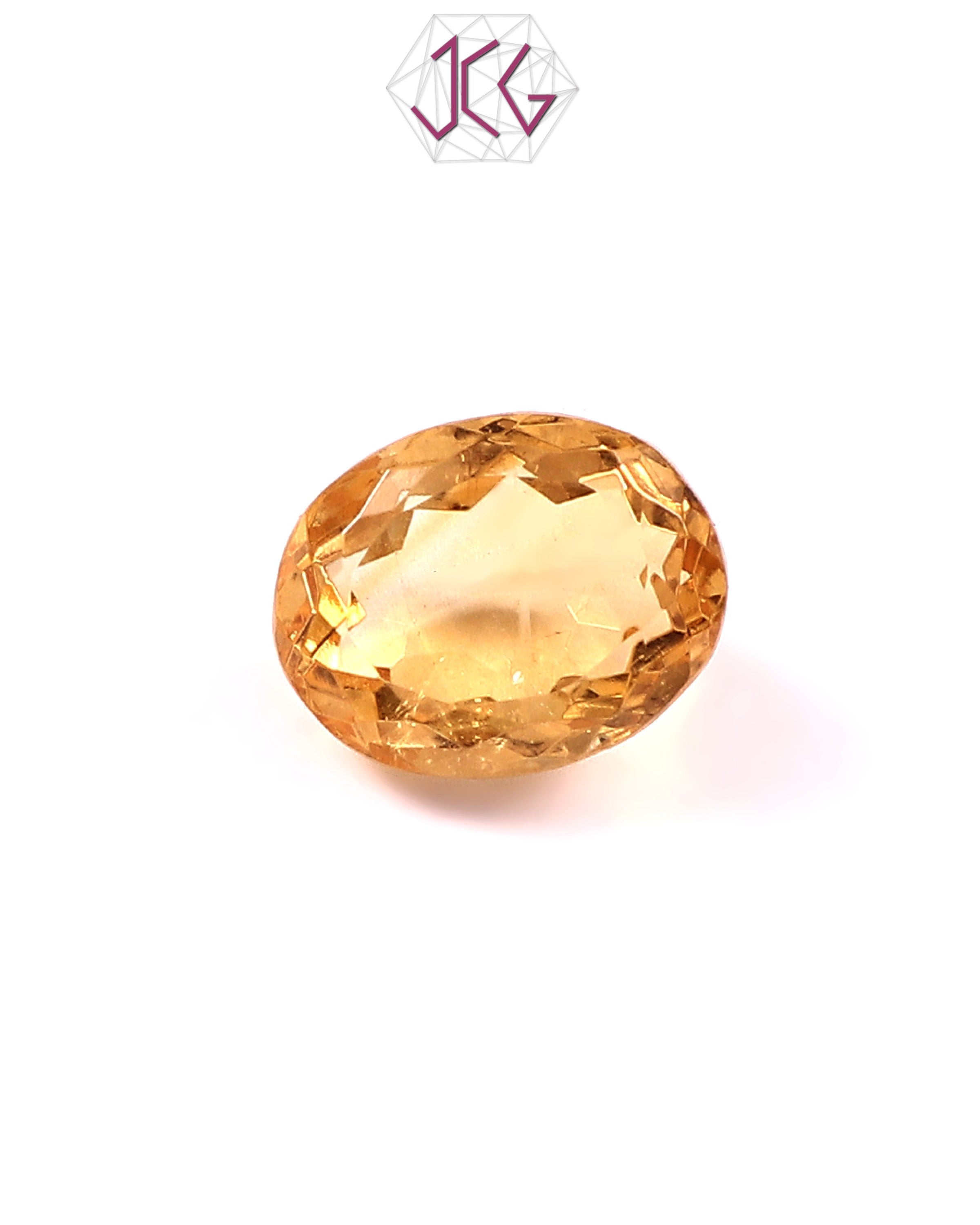 Natural Citrine (Yellow Topaz) Stone 5.60 Carat (With Certificate)