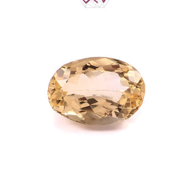 Natural Citrine (Yellow Topaz) Stone 6.65 Carat (With Certificate)