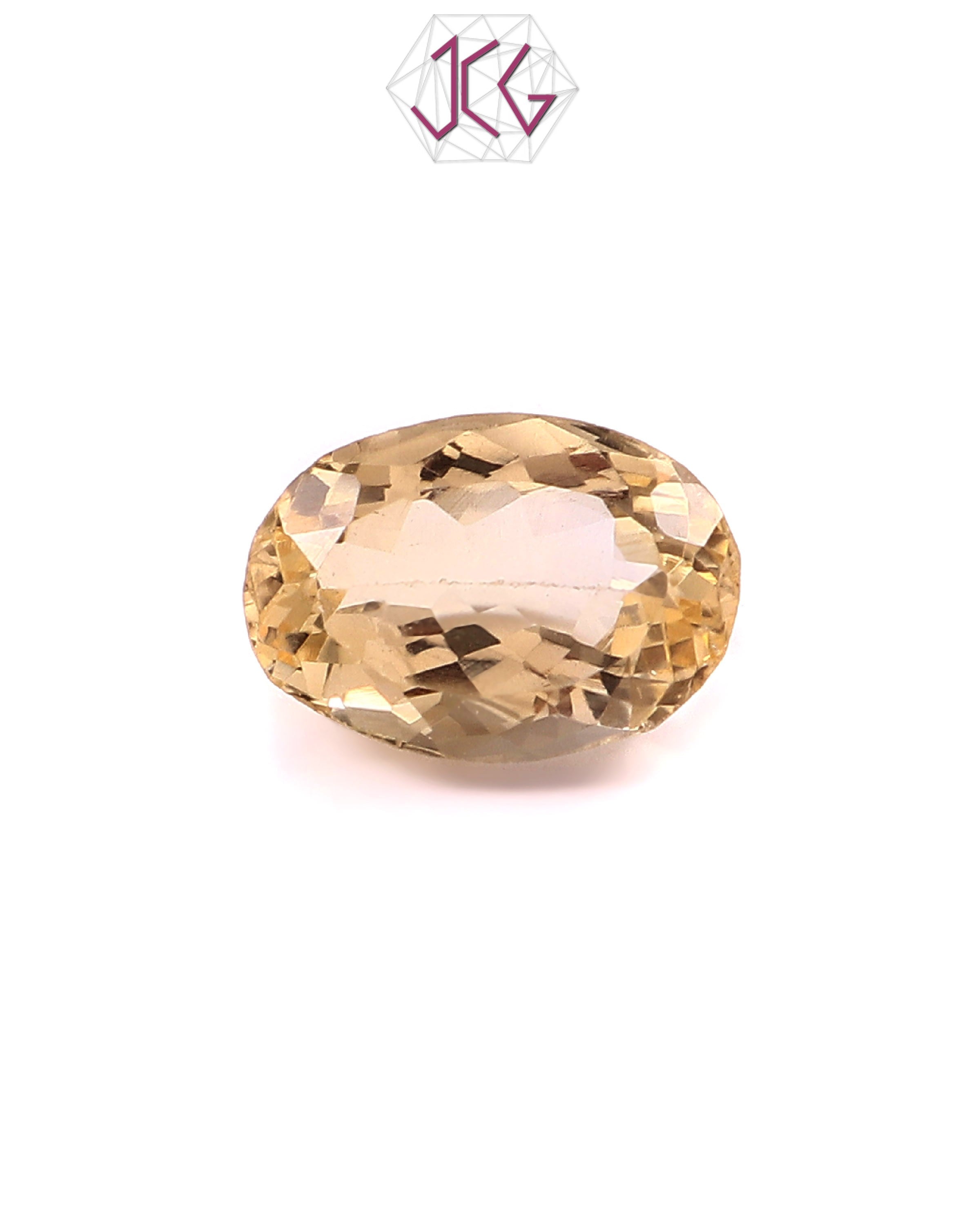 Natural Citrine (Yellow Topaz) Stone 6.65 Carat (With Certificate)