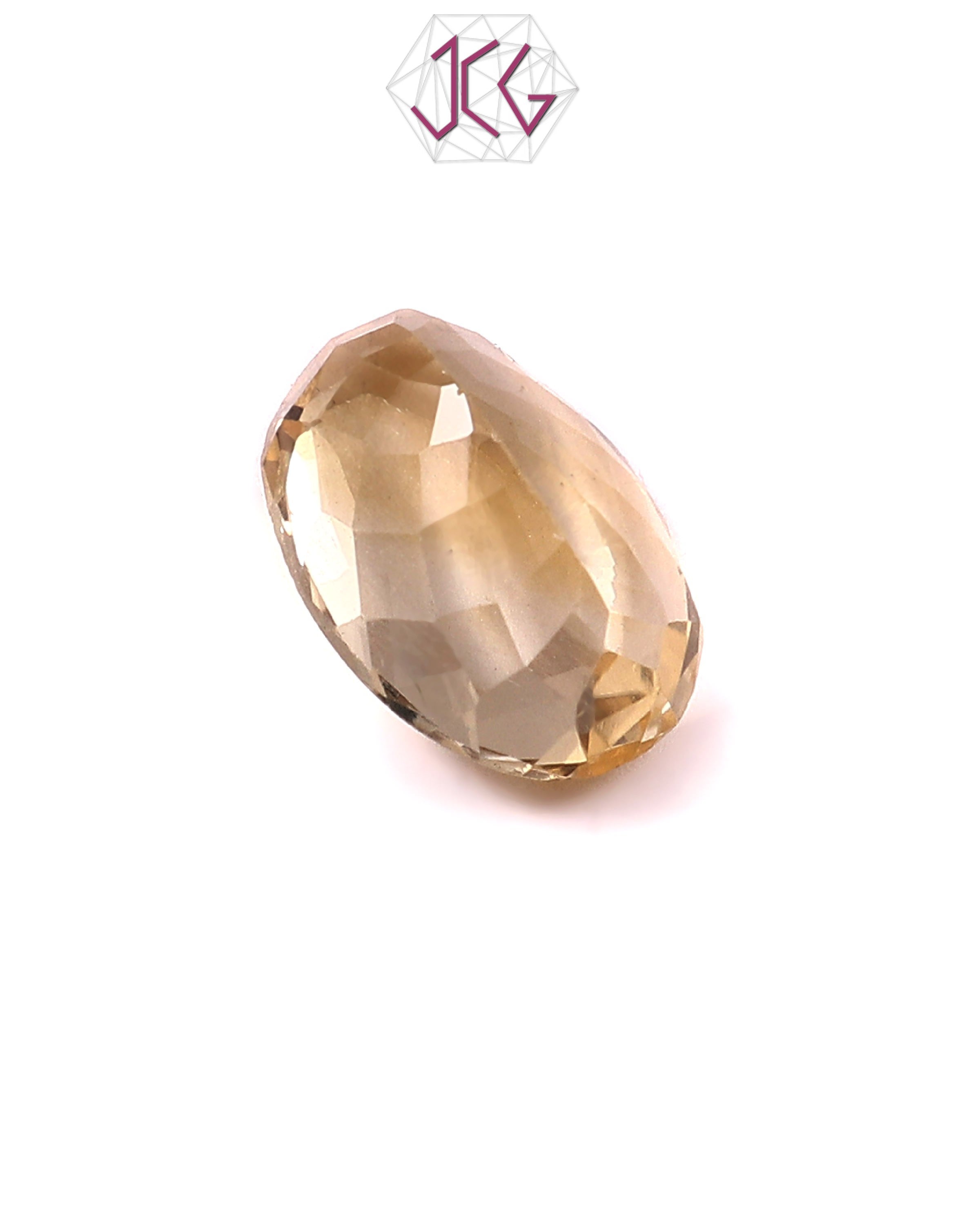 Natural Citrine (Yellow Topaz) Stone 6.65 Carat (With Certificate)