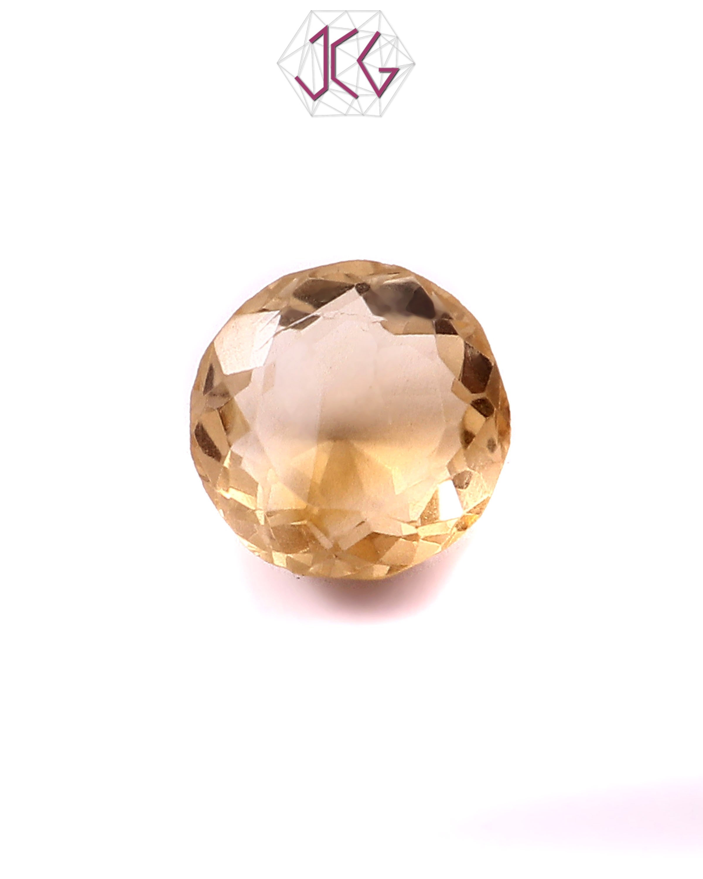 Natural Citrine (Yellow Topaz) Stone 6.00 Carat (With Certificate)