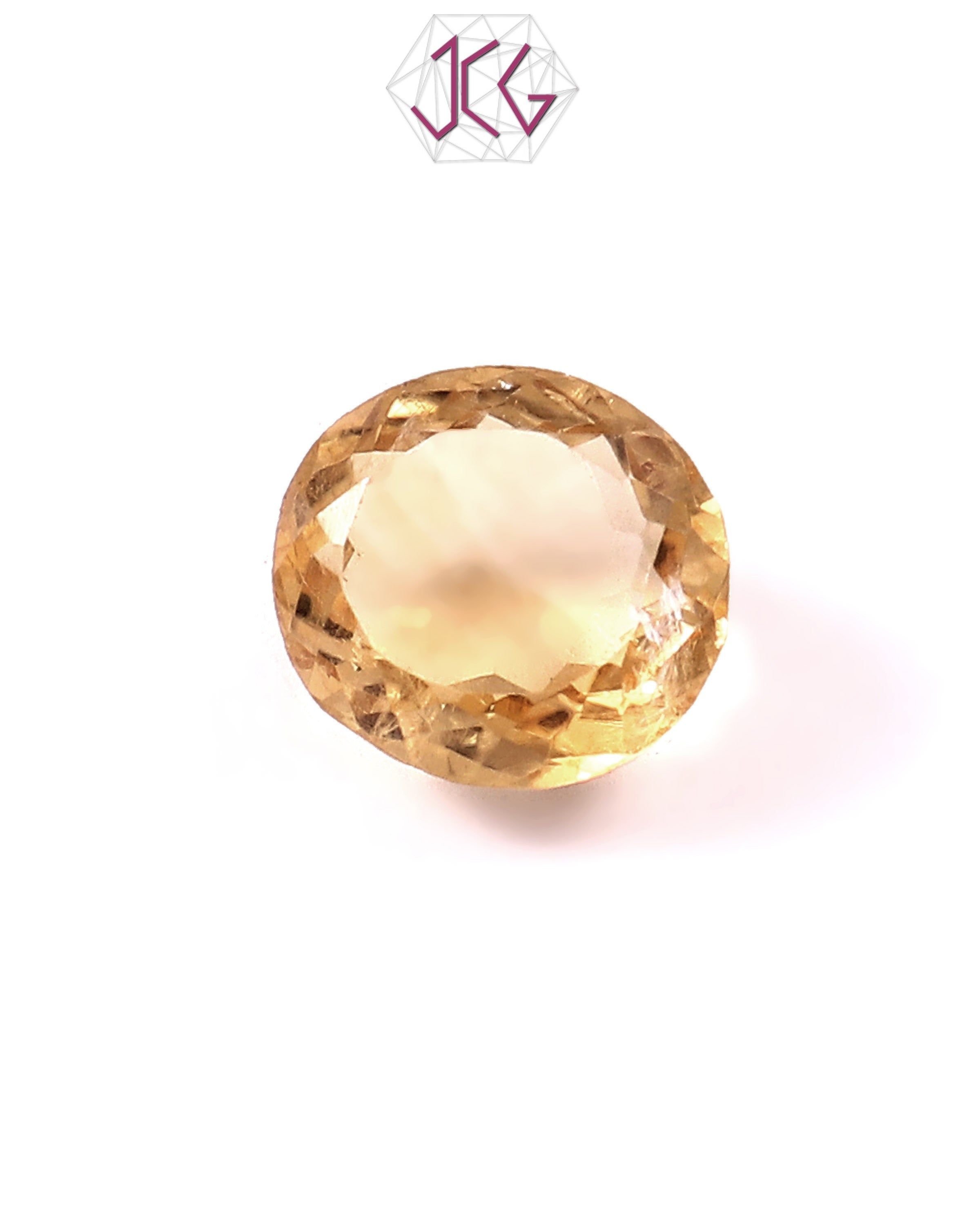 Natural Citrine (Yellow Topaz) Stone 5.45 Carat (With Certificate)