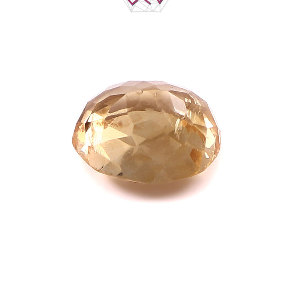 Natural Citrine (Yellow Topaz) Stone 5.45 Carat (With Certificate)