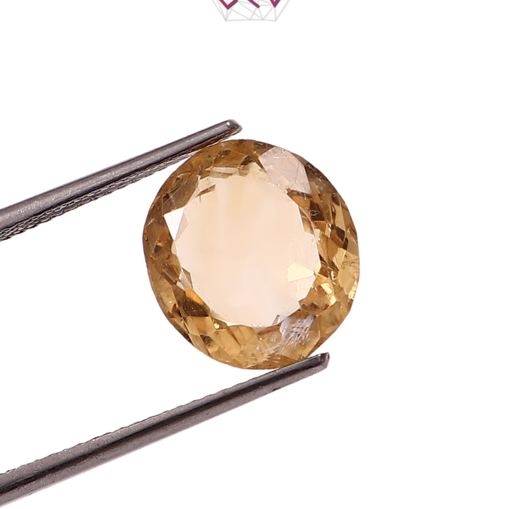 Natural Citrine (Yellow Topaz) Stone 5.45 Carat (With Certificate)
