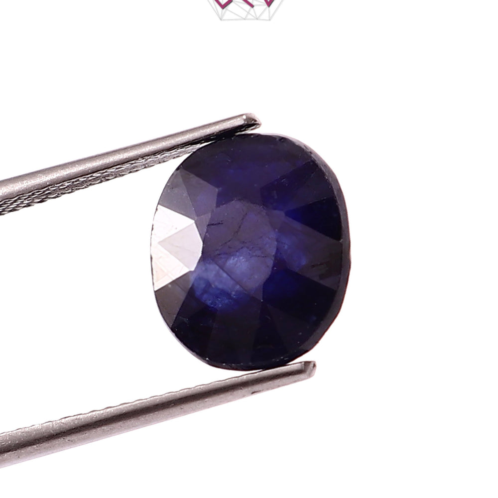 Natural Bangkok Blue Sapphire (Neelam) Stone 6.90 Carat / 7.59 Ratti (With Certificate)