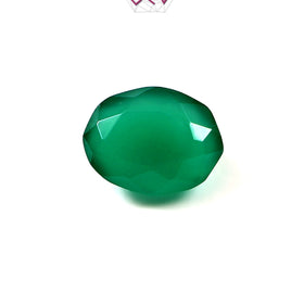 Natural Green Onyx Gemstone 6.69 Carat / 7.43 Ratti (With Certificate)