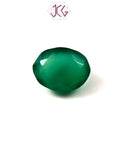 Natural Green Onyx Gemstone 6.38 Carat / 7.08 Ratti (With Certificate)