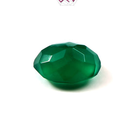 Natural Green Onyx Gemstone 6.38 Carat / 7.08 Ratti (With Certificate)