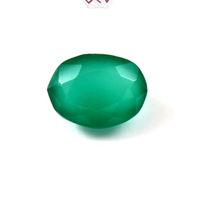 Natural Green Onyx Gemstone 6.74 Carat / 7.48 Ratti (With Certificate)