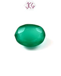Natural Green Onyx Gemstone 6.74 Carat / 7.48 Ratti (With Certificate)