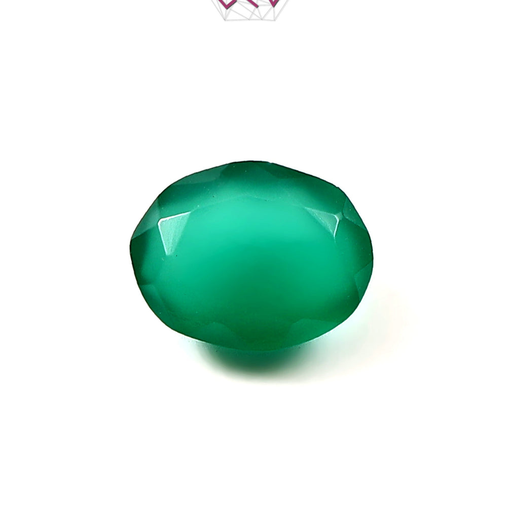 Natural Green Onyx Gemstone 5.04 Carat / 5.59 Ratti (With Certificate)