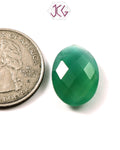 Natural Green Onyx Gemstone 9.14 Carat / 10.15 Ratti (With Certificate)
