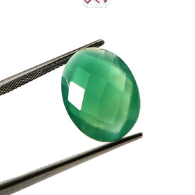 Natural Green Onyx Gemstone 9.14 Carat / 10.15 Ratti (With Certificate)