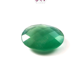 Natural Green Onyx Gemstone 9.14 Carat / 10.15 Ratti (With Certificate)