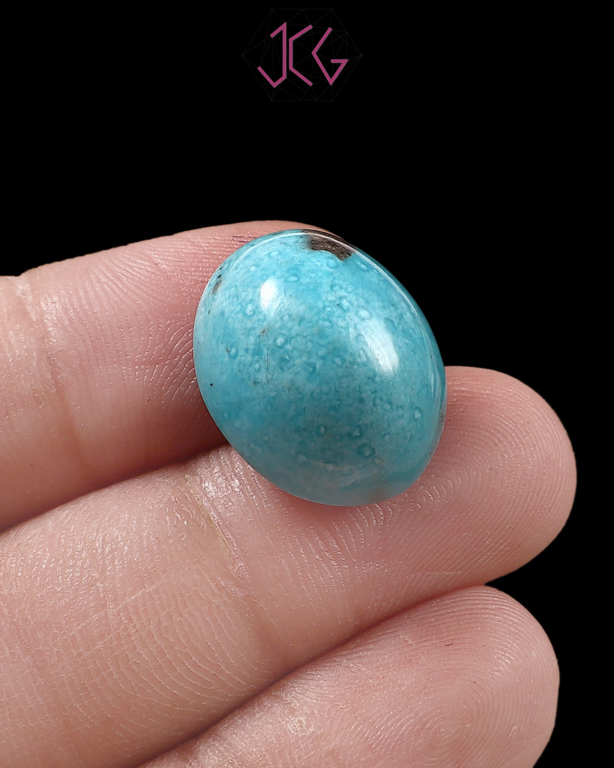 Natural Irani Turquoise (Nishapuri) Stone 19.10 Carat / 21.20 Ratti (With Certificate)