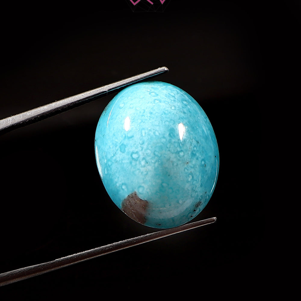 Natural Irani Turquoise (Nishapuri) Stone 19.10 Carat / 21.20 Ratti (With Certificate)