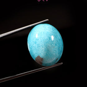 Natural Irani Turquoise (Nishapuri) Stone 19.10 Carat / 21.20 Ratti (With Certificate)