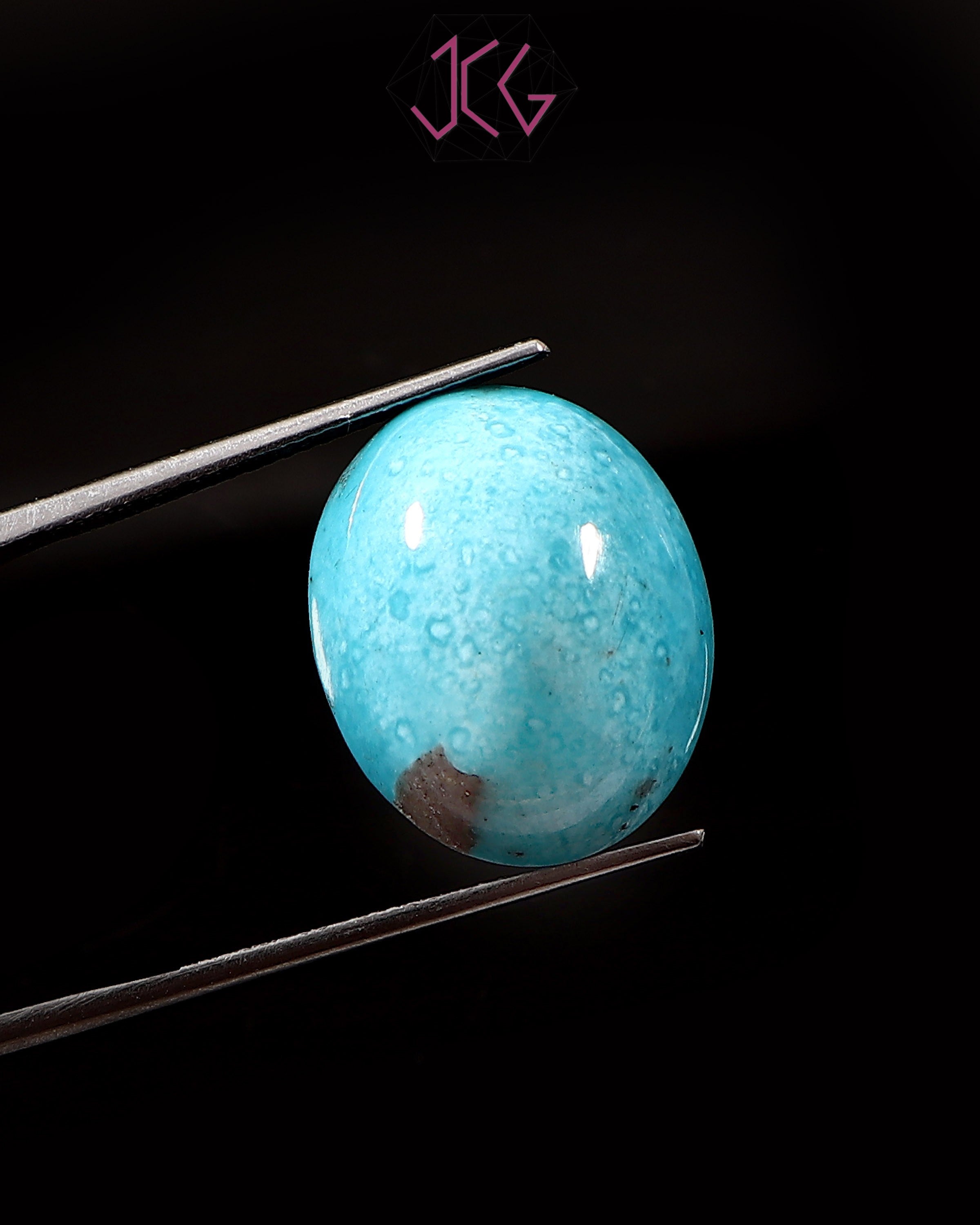 Natural Irani Turquoise (Nishapuri) Stone 19.10 Carat / 21.20 Ratti (With Certificate)
