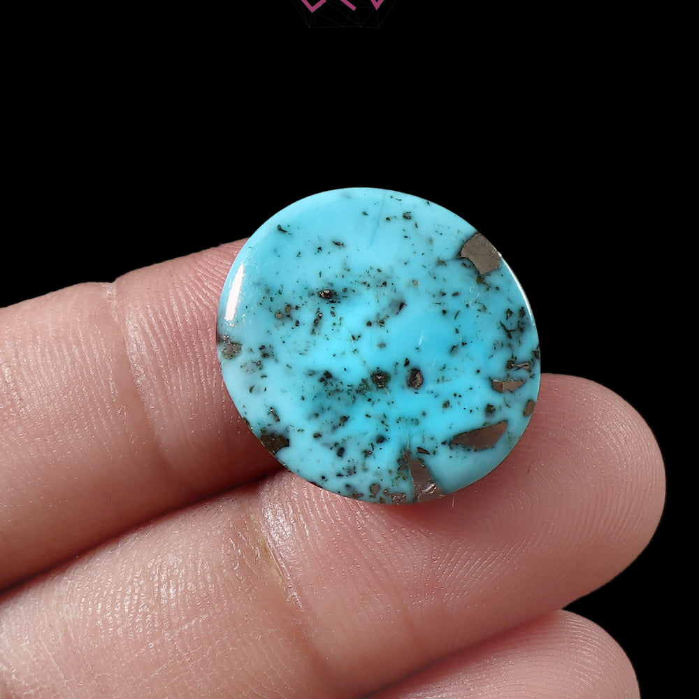 Natural Irani Turquoise (Nishapuri) Stone 24.65 Carat / 27.36 Ratti (With Certificate)