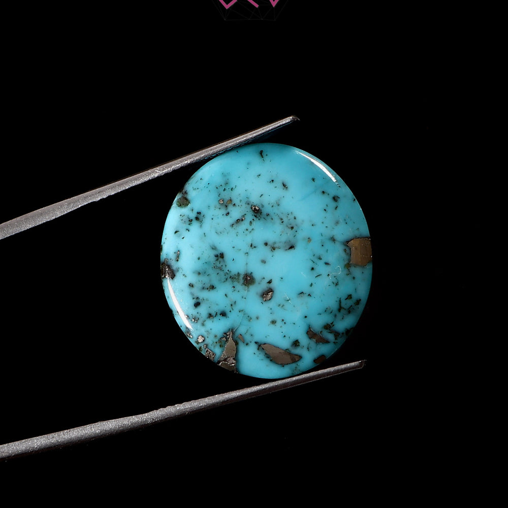 Natural Irani Turquoise (Nishapuri) Stone 24.65 Carat / 27.36 Ratti (With Certificate)