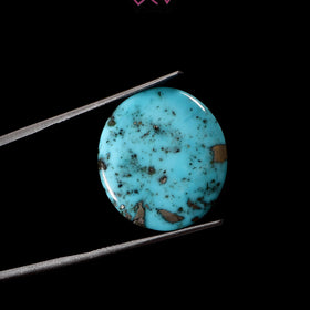 Natural Irani Turquoise (Nishapuri) Stone 24.65 Carat / 27.36 Ratti (With Certificate)