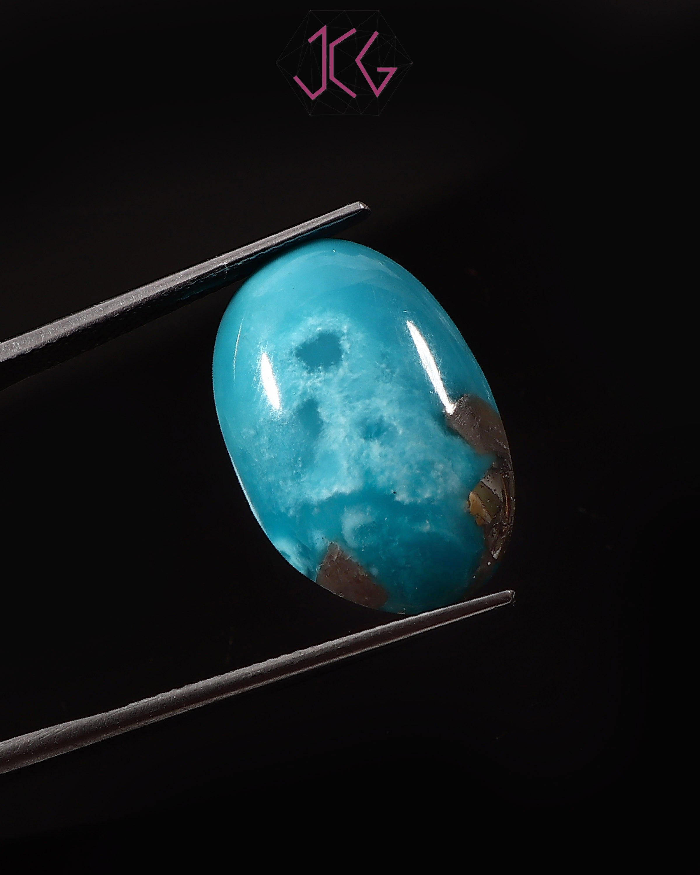 Natural Irani Turquoise (Nishapuri) Stone 16.70 Carat / 18.53 Ratti (With Certificate)