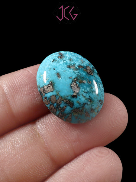 Natural Irani Turquoise (Nishapuri) Stone 28.05 Carat / 31.13 Ratti (With Certificate)