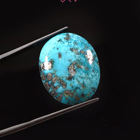 Natural Irani Turquoise (Nishapuri) Stone 28.05 Carat / 31.13 Ratti (With Certificate)
