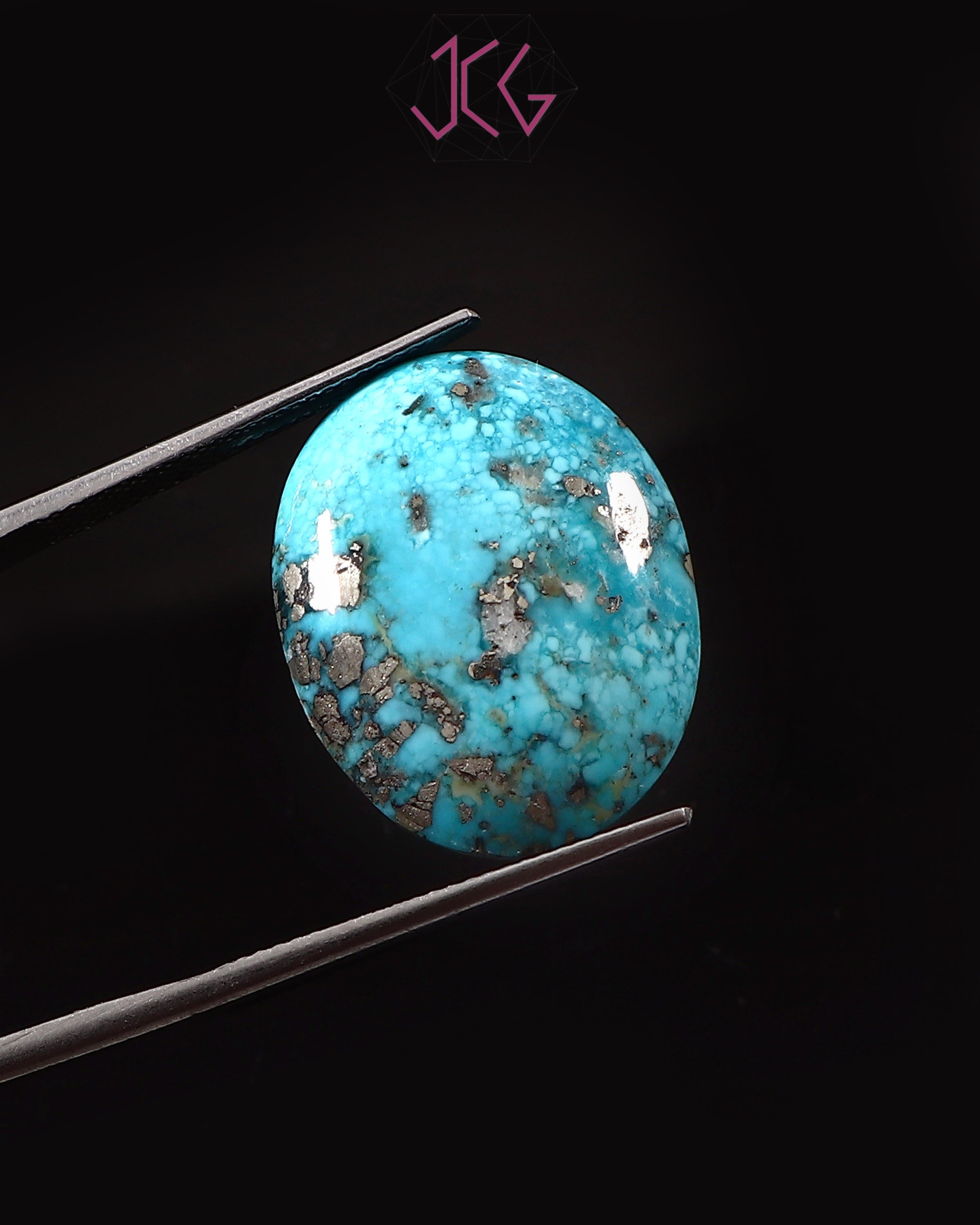 Natural Irani Turquoise (Nishapuri) Stone 28.05 Carat / 31.13 Ratti (With Certificate)