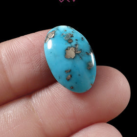 Natural Turquoise Firoza Gemstone 8.86 Carat / 9.83 Ratti (With Certificate)