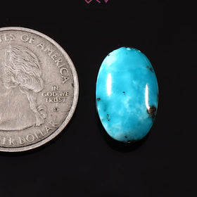 Natural Turquoise Firoza Gemstone 9.31 Carat / 10.33 Ratti (With Certificate)