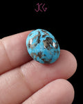 Natural Turquoise Firoza Gemstone 15.66 Carat / 17.38 Ratti (With Certificate)
