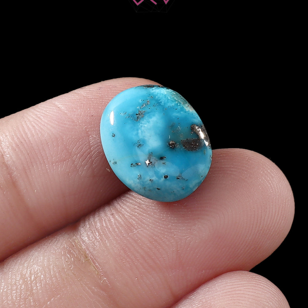 Natural Turquoise Firoza Gemstone 8.29 Carat / 9.20 Ratti (With Certificate)