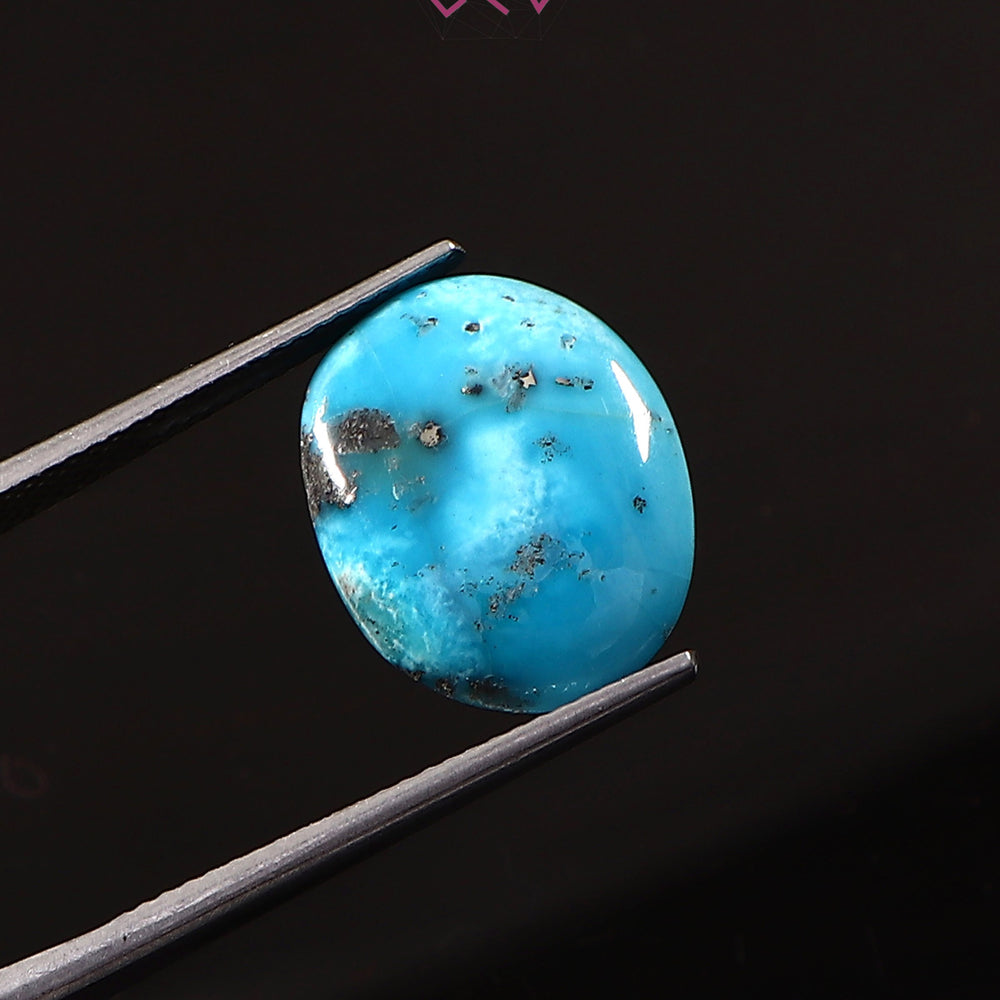 Natural Turquoise Firoza Gemstone 8.29 Carat / 9.20 Ratti (With Certificate)