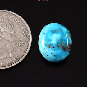 Natural Turquoise Firoza Gemstone 8.29 Carat / 9.20 Ratti (With Certificate)