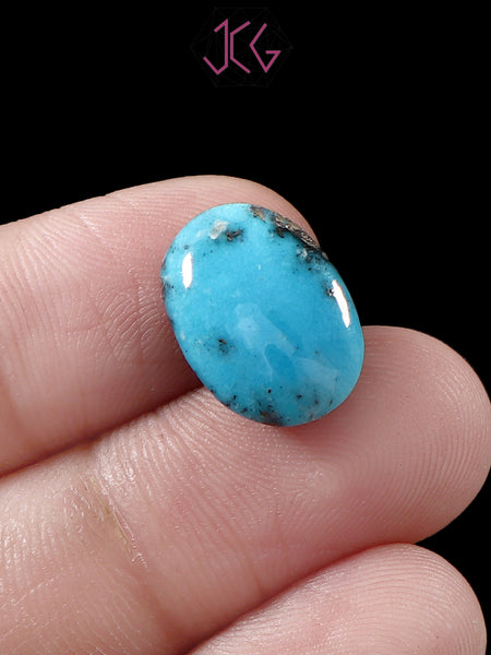 Natural Turquoise Firoza Gemstone 11.54 Carat / 12.81 Ratti (With Certificate)