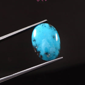 Natural Turquoise Firoza Gemstone 11.54 Carat / 12.81 Ratti (With Certificate)