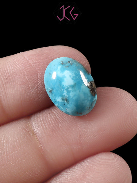 Natural Turquoise Firoza Gemstone 6.49 Carat / 7.20 Ratti (With Certificate)