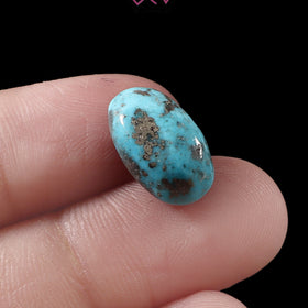 Natural Turquoise Firoza Gemstone 7.50 Carat / 8.33 Ratti (With Certificate)