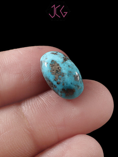 Natural Turquoise Firoza Gemstone 7.50 Carat / 8.33 Ratti (With Certificate)