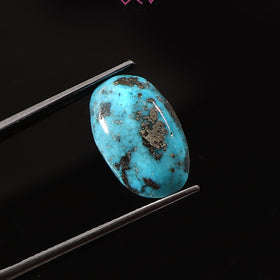 Natural Turquoise Firoza Gemstone 7.50 Carat / 8.33 Ratti (With Certificate)