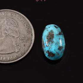 Natural Turquoise Firoza Gemstone 7.50 Carat / 8.33 Ratti (With Certificate)