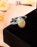Natural Opal Adjustable Ring (With Certificate)