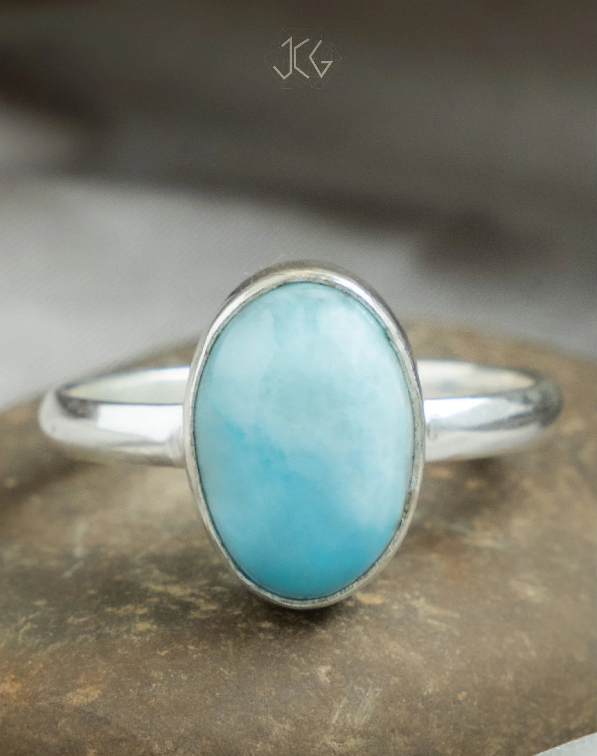 Larimar Ring - Jaipur Crystal Gems
