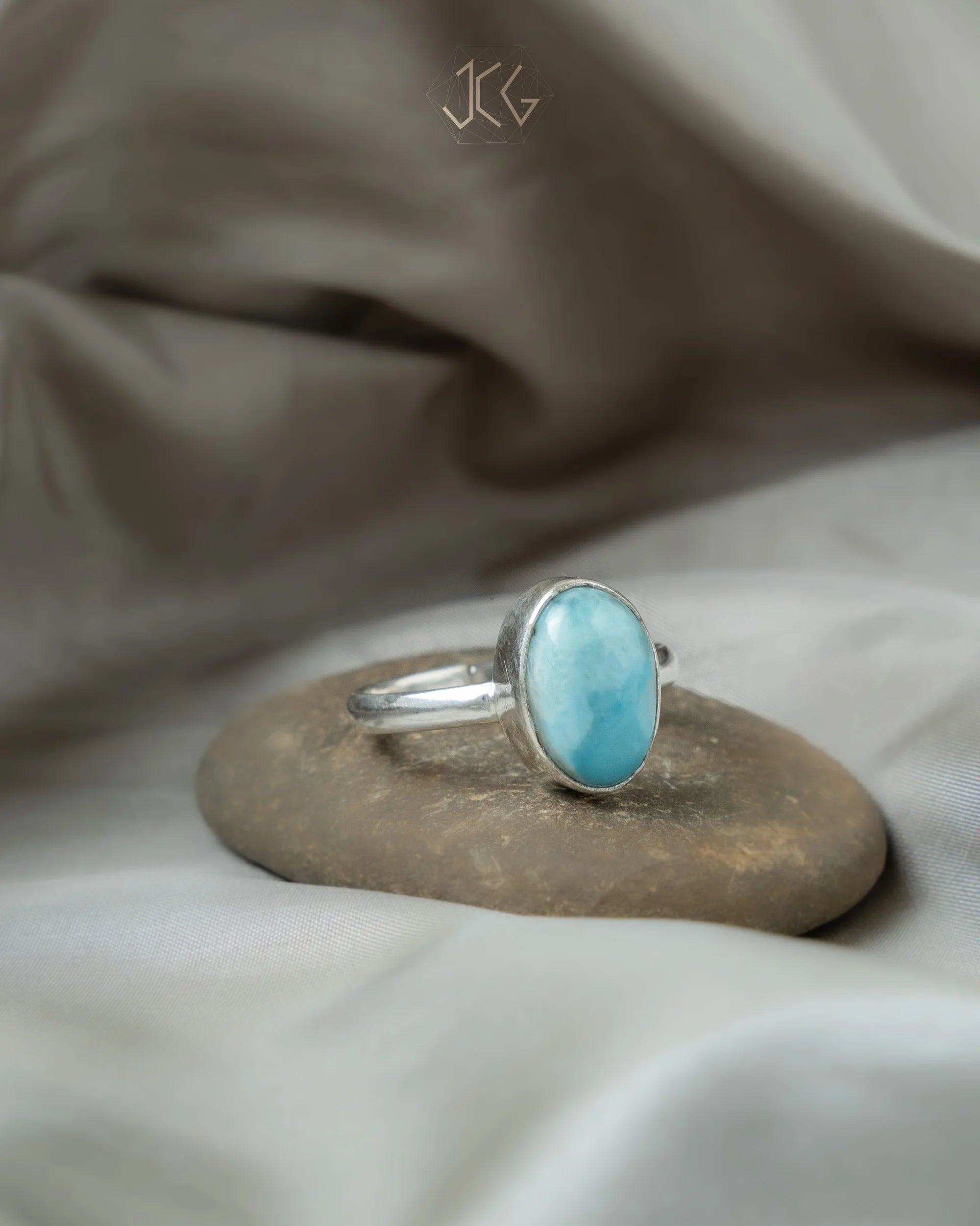 Larimar Ring - Jaipur Crystal Gems