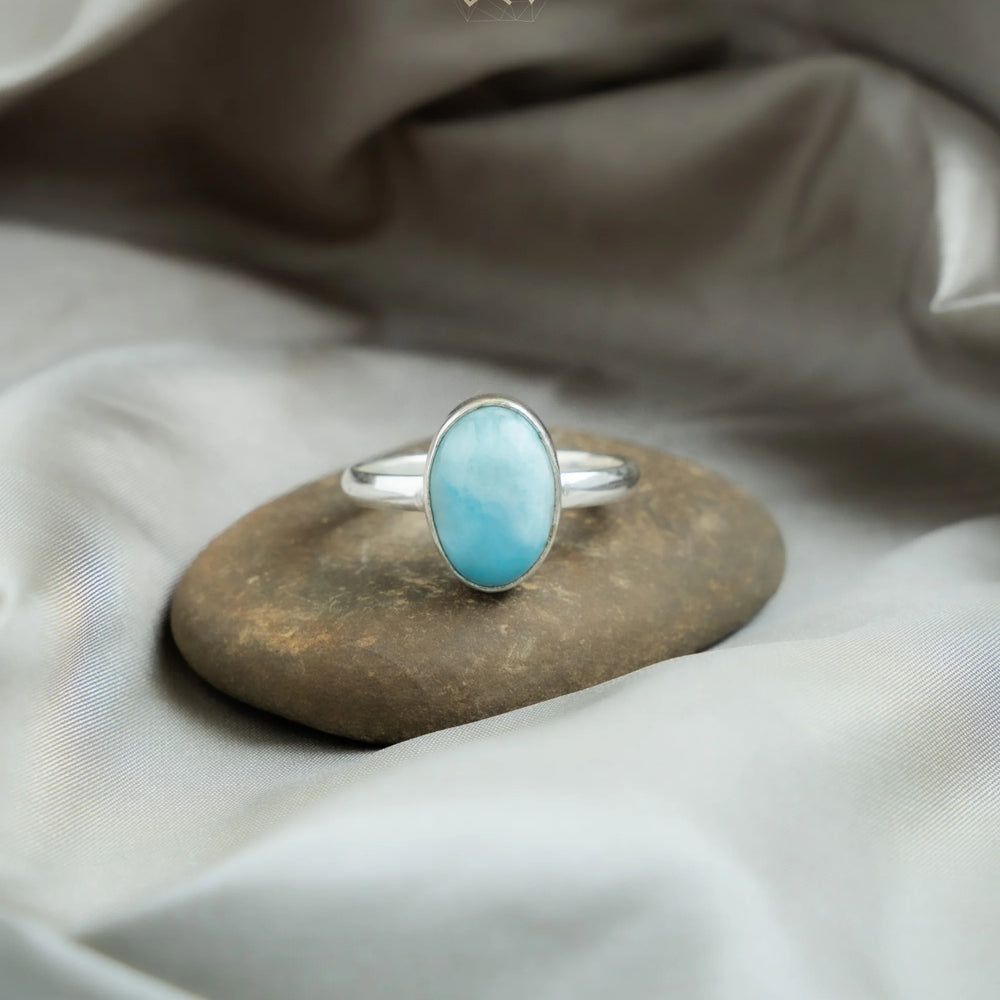 Larimar Ring - Jaipur Crystal Gems