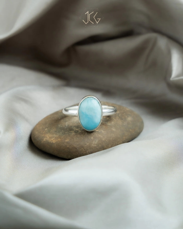 Larimar Ring - Jaipur Crystal Gems