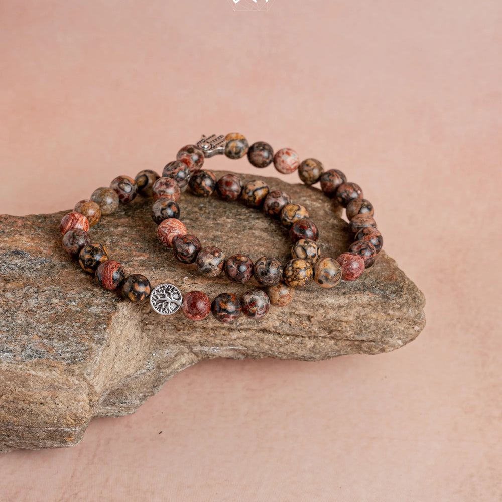 Leopard Skin Jasper Bracelet - Jaipur Crystal Gems